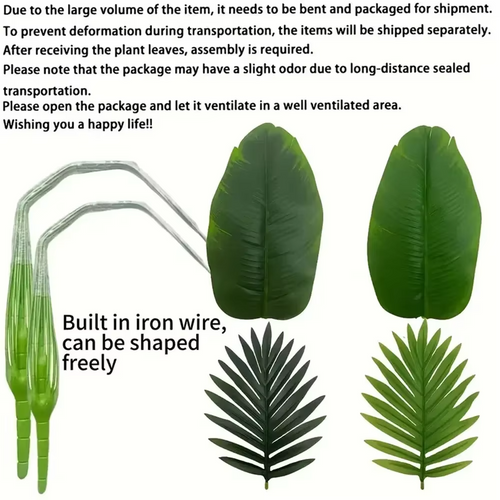 Artificial Banana Trees with 48 Realistic Tropical- 2PC