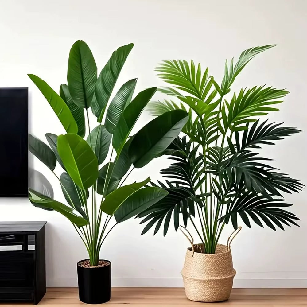 82cm Large Scale Simulation Artificial Palm Tree and Banana Leaves - 2PC