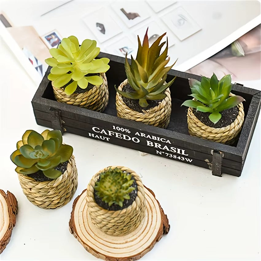 Set of Artificial Potted Plants  - 5PC